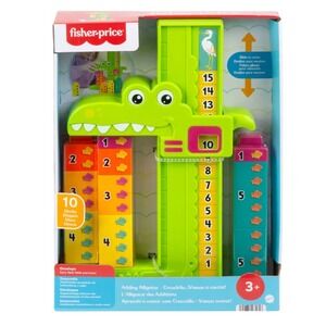 Fisher Price Adding Alligator Preschool Educational Toy with Stacking Blocks NEW